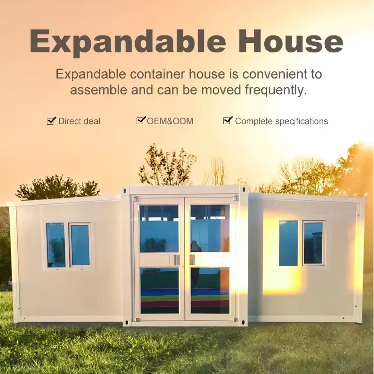 Ist ein erweiterbares Haus mit 2 Schlafzimmern, die intelligenteste moderne Wohnlösung für flexibles Wohnen und Investieren